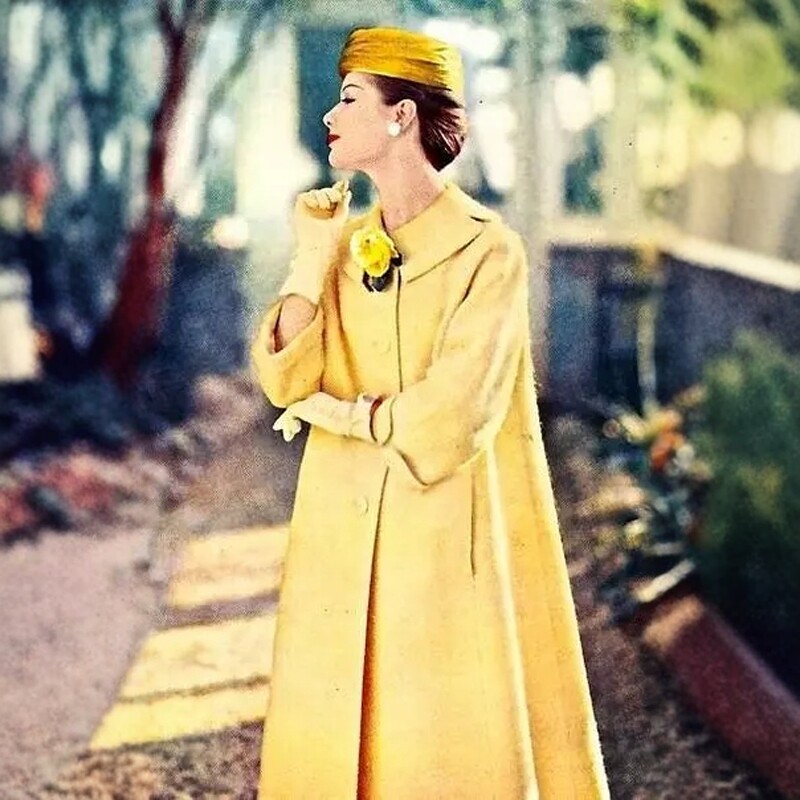 高端定制法式优雅黄色羊毛大衣进口毛呢外套女长款宽松娃娃装气质