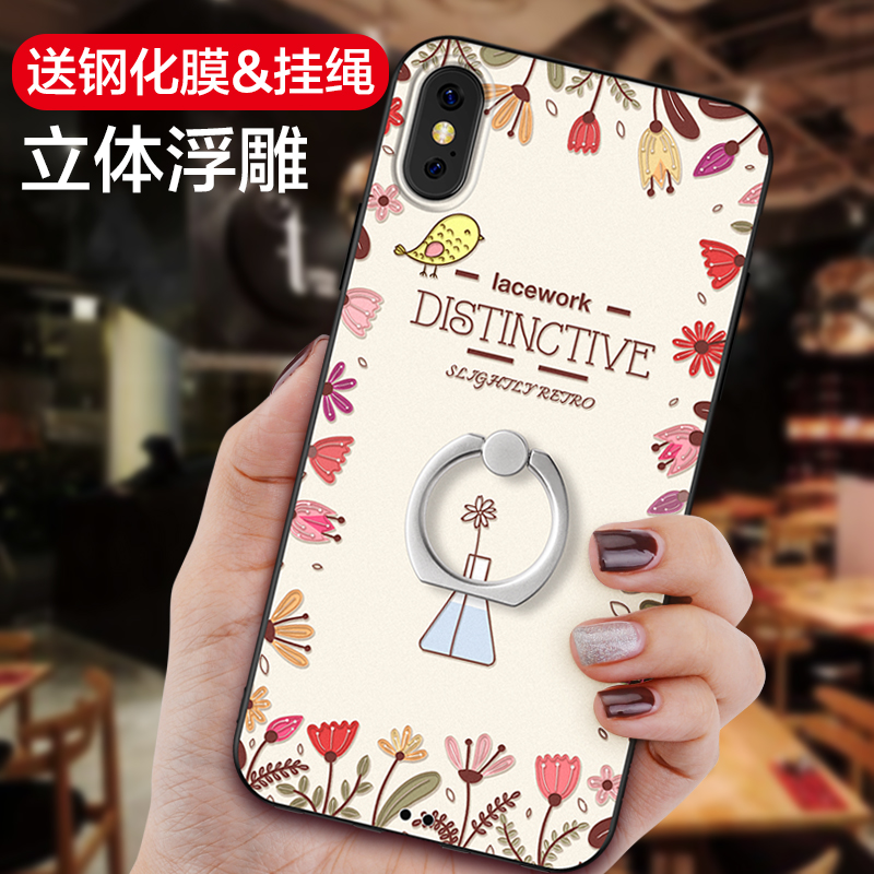 ¾°Îª iPhoneXÊÖ»ú¿ÇÆ»¹ûX¹è½º8xº«¹ú10ÍøºìÖ¸»·¹Ò²±iponexÅ®¿îins