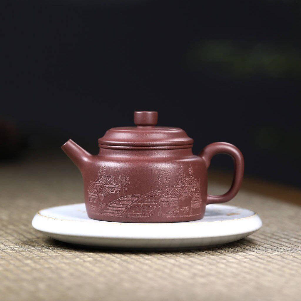 【国工邵美华】德钟270毫升(原矿底槽清)宜兴全手工紫砂壶