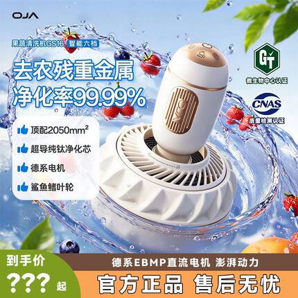 OJA果蔬清洗机食材净化洗蔬菜水果神器全自动家用声波消毒去农残