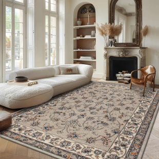 新西兰100%纯羊毛地毯中古美式 不含胶无味波斯客厅卧室沙发高级感