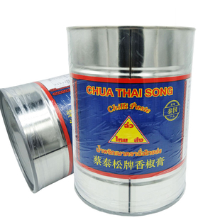 包邮泰国进口蔡泰松顶上香椒膏 辣椒膏 泰式海鲜冬阴功汤2700g/罐