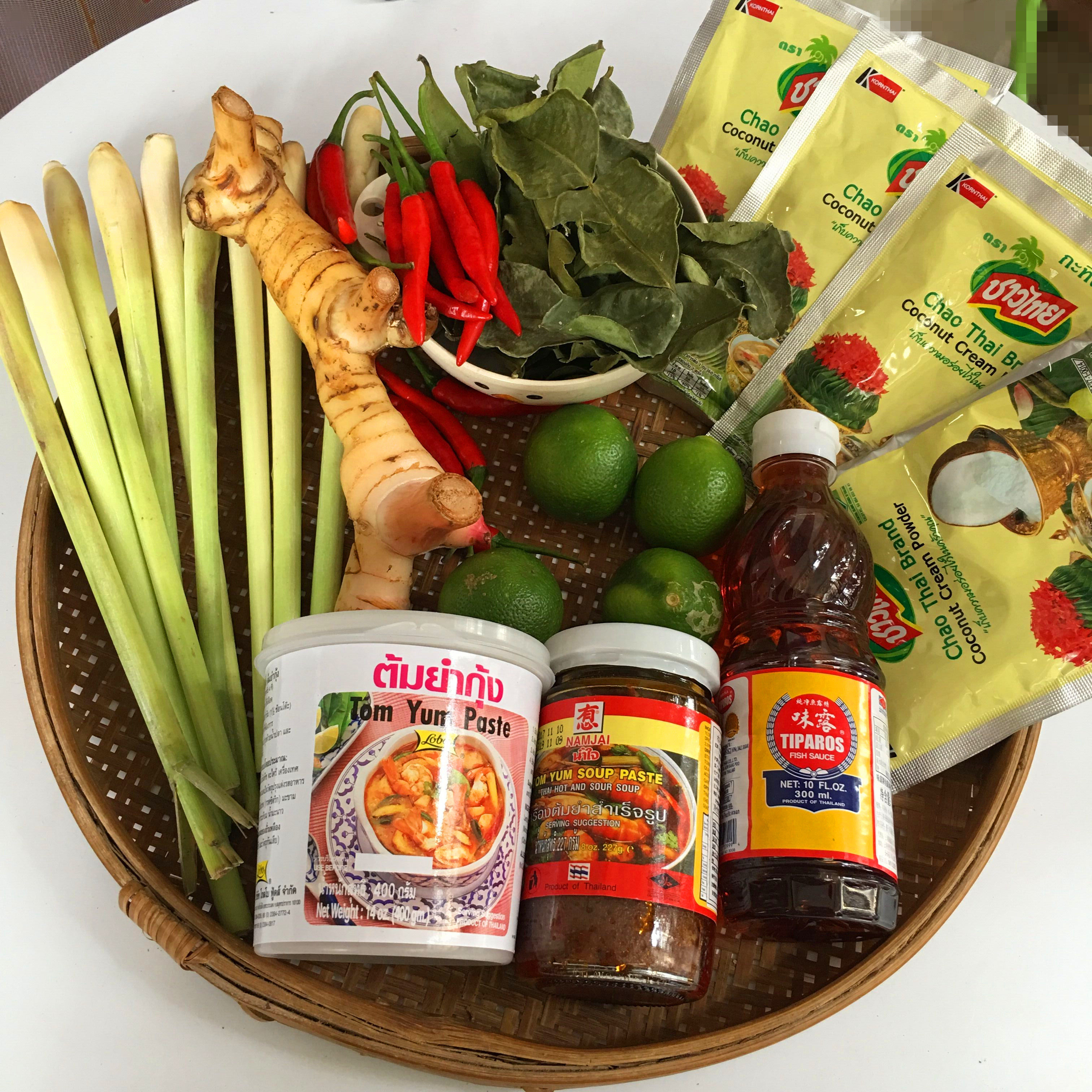 东阴功豪华套餐汤料泰国进口原装新鲜材料/冬荫功酱调料浓汤齐全
