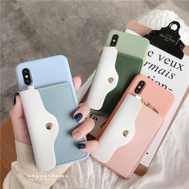 简约卡包小米8硅胶套手机壳