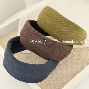 韩版网红复古百搭发箍女显脸小头箍宽边不勒头发带气质压发卡发饰