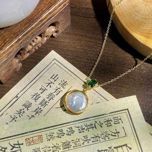 鹿西珠宝小众设计感巴洛克珍珠项链不规则异形复古项链气质轻奢