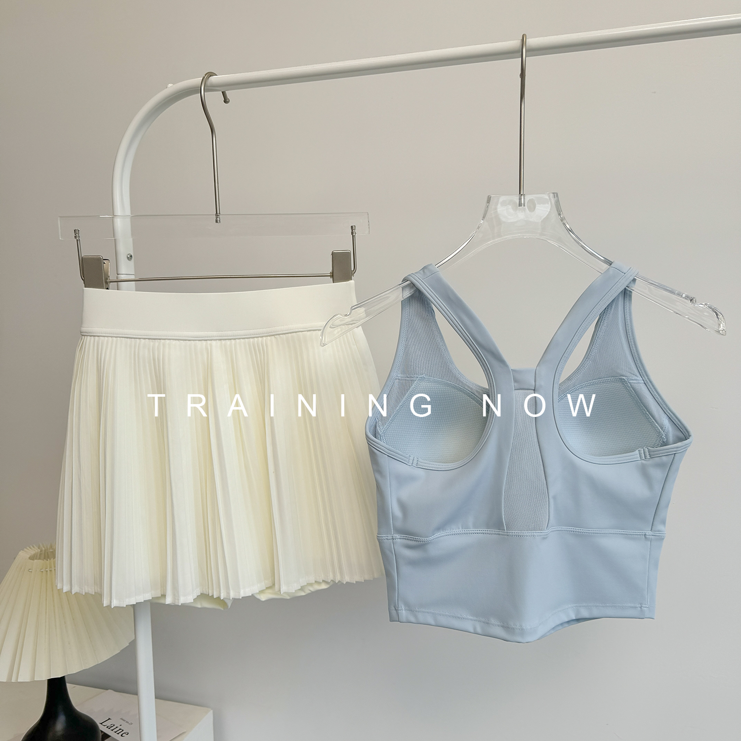 网球运动套装女夏2025新款专业羽毛球服跑步速干短裙健身瑜伽背心