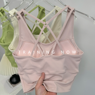 瑜伽服美背运动背心女可外穿防震聚拢跑步速干收副乳内衣健身文胸