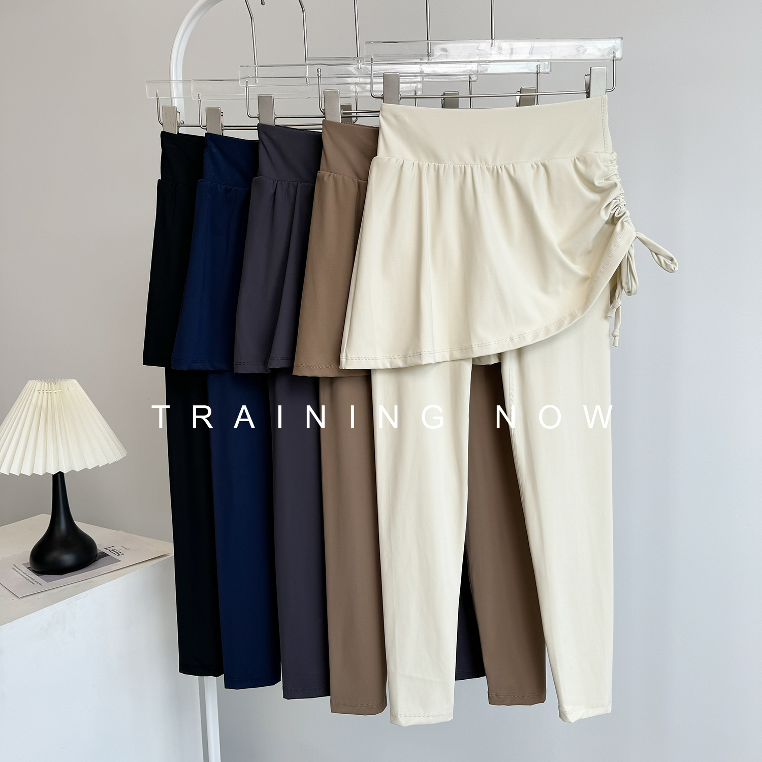 秋冬假两件瑜伽健身长裤女高腰