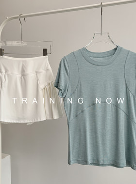 绝美羽毛球服套装女夏季宽松速干短袖健身服户外打球比赛训练裤裙