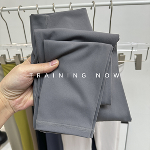 裸感瑜珈裤女紧身高腰收腹提臀健身裤高弹速干蜜桃裤跑步运动长裤