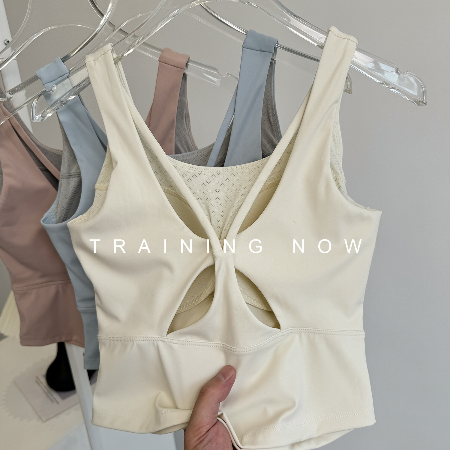 高级感美背运动内衣女一体式防震普拉提瑜伽服上衣夏跑步健身背心,运动服/休闲服装,运动文胸,淘宝优惠券,粉丝福利购,淘宝优惠卷