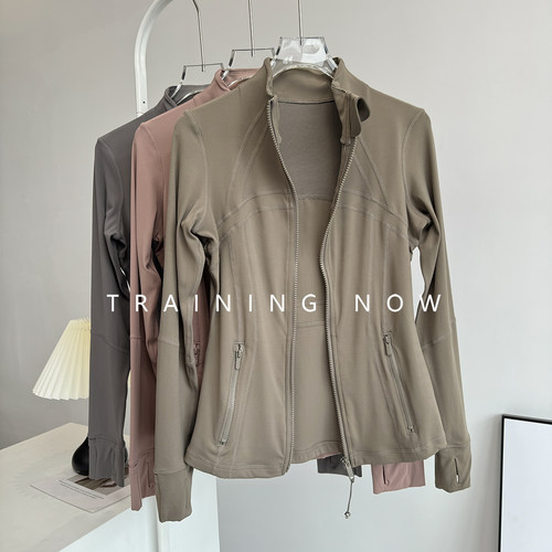 修身显瘦瑜伽服长袖运动外套