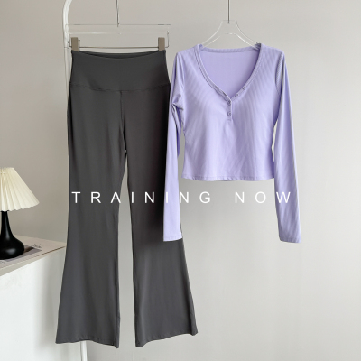 瑜伽服健身套装女秋冬季绝美运动