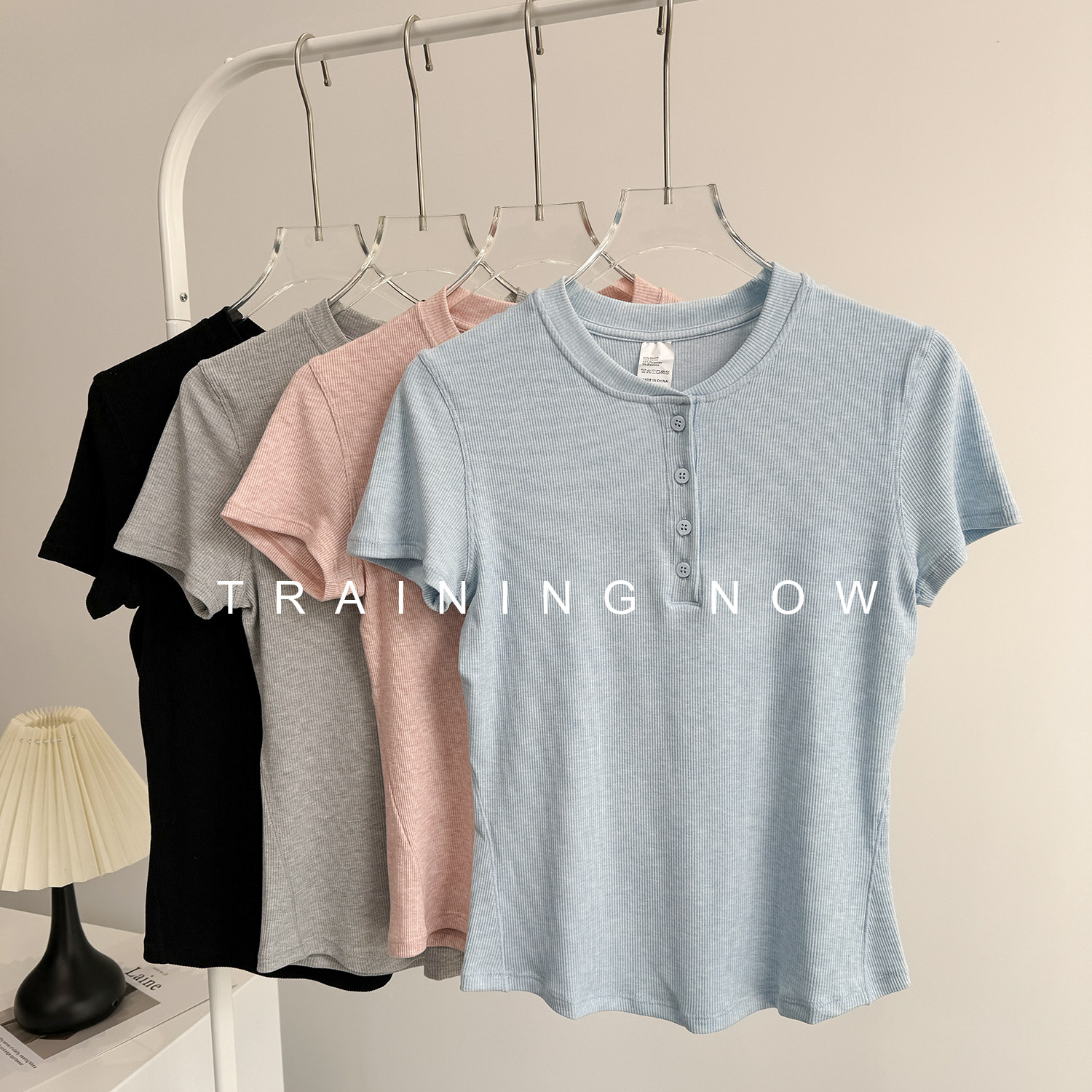 健身短袖女夏季修身显瘦高级感运动上衣跑步瑜伽服速干透气T恤