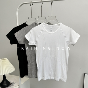 夏运动短袖女修身显瘦弹力透气跑步训练普拉提健身上衣瑜伽服T恤