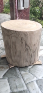 泡桐木墩子实木圆凳原木根雕木桩矮凳树墩摆件M底座木支架换鞋木