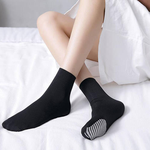天鹅绒短袜80D厚款简约男女