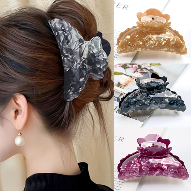 新款鲨鱼夹大号抓夹多色可选