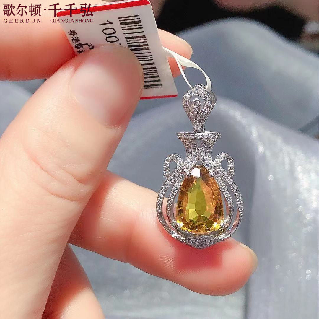 吊坠千千弘一手货源蓝宝石镶嵌