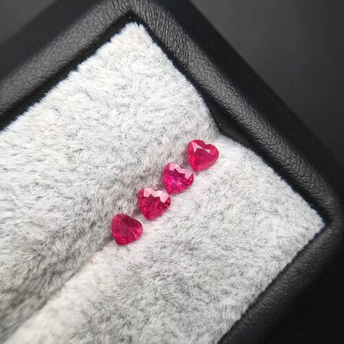 千千弘珠宝缅甸红宝石心形裸石