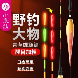 小凤仙2025新款 夜光漂大物加粗尾浮漂咬钩变色电子日夜两用漂鱼漂