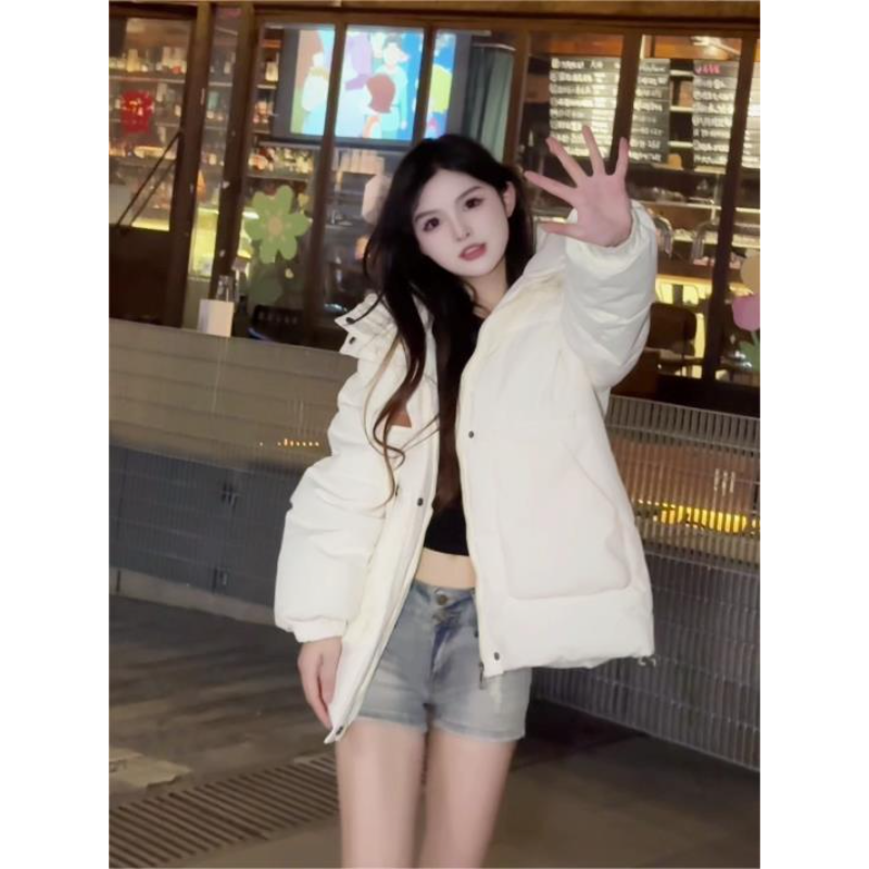 爆版百搭短款2025新款棉衣宽松棉服新款冬季加厚外套面包连帽棉袄,女装/女士精品,棉衣/棉服,淘宝优惠券,粉丝福利购,淘宝优惠卷