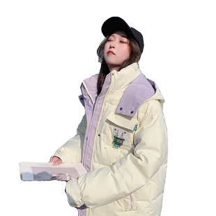 oversize面包服短款羽绒棉衣棉服女2025年新款潮秋冬季外套厚棉袄