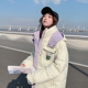 潮秋冬季 oversize面包服短款 加厚棉服棉衣女2025年新款 外套厚棉袄