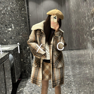 棉衣棉服女2025年新款秋冬季外套毛呢外套女装中长款高级感大衣女