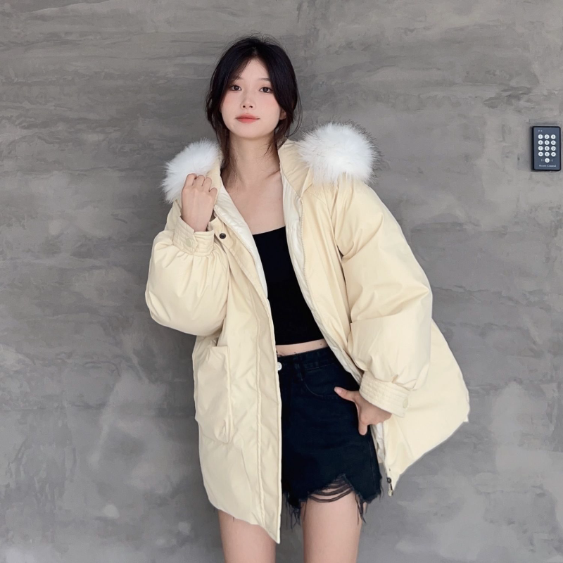 oversize面包服短款羽绒棉衣棉服女2025年新款潮秋冬季外套厚棉袄