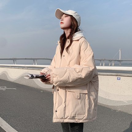 韩系小个子短款羽绒棉衣棉服女秋冬季外套夹棉薄款棉袄2025年新款