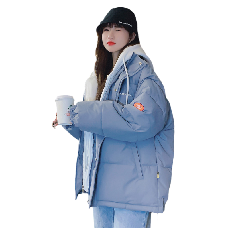 短款羽绒韩版宽松风秋冬季面包服