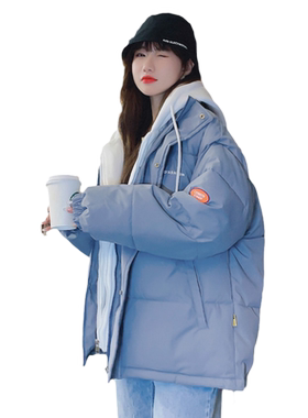 短款羽绒韩版宽松风秋冬季面包服