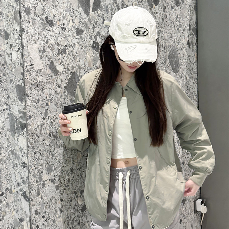 春秋新款短款小个子衬衫外套女