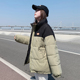 潮秋冬季 oversize面包服短款 羽绒棉衣棉服女2025年新款 外套厚棉袄