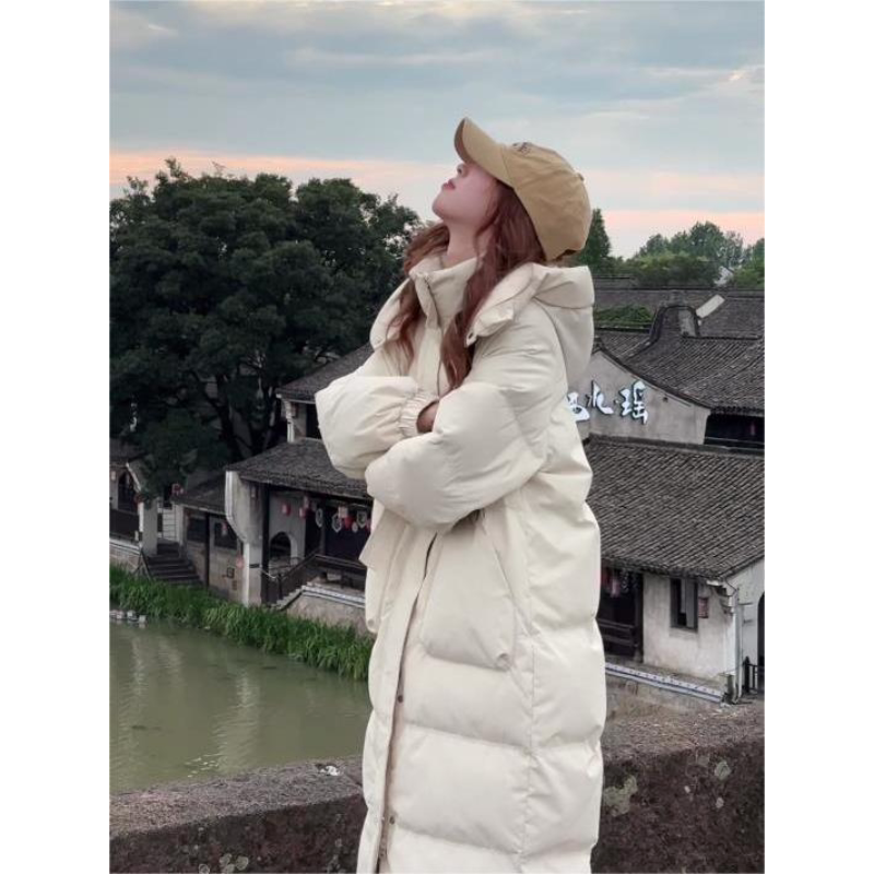慵懒风可爱2025新款棉衣宽松棉服新款冬季加厚外套面包连帽棉袄潮