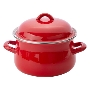 搪瓷猪油罐家用带盖耐高温双耳老式荤油罐大容量储油盆装油食品级