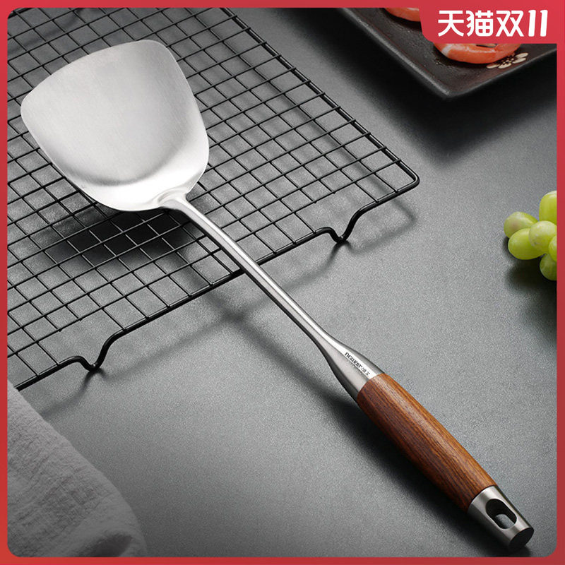 304不锈钢锅铲厨房专用煎铲漏勺汤勺家用厨具套装炒菜铲子铁炒勺