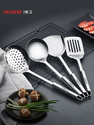 采购产品不锈钢厨房用具两件或三件抹刀和勺子一套全套烹饪抹刀，