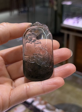 天然水晶绿幽灵聚宝盆锦鲤莲花吊坠项链连年有余晶体通透明亮优美