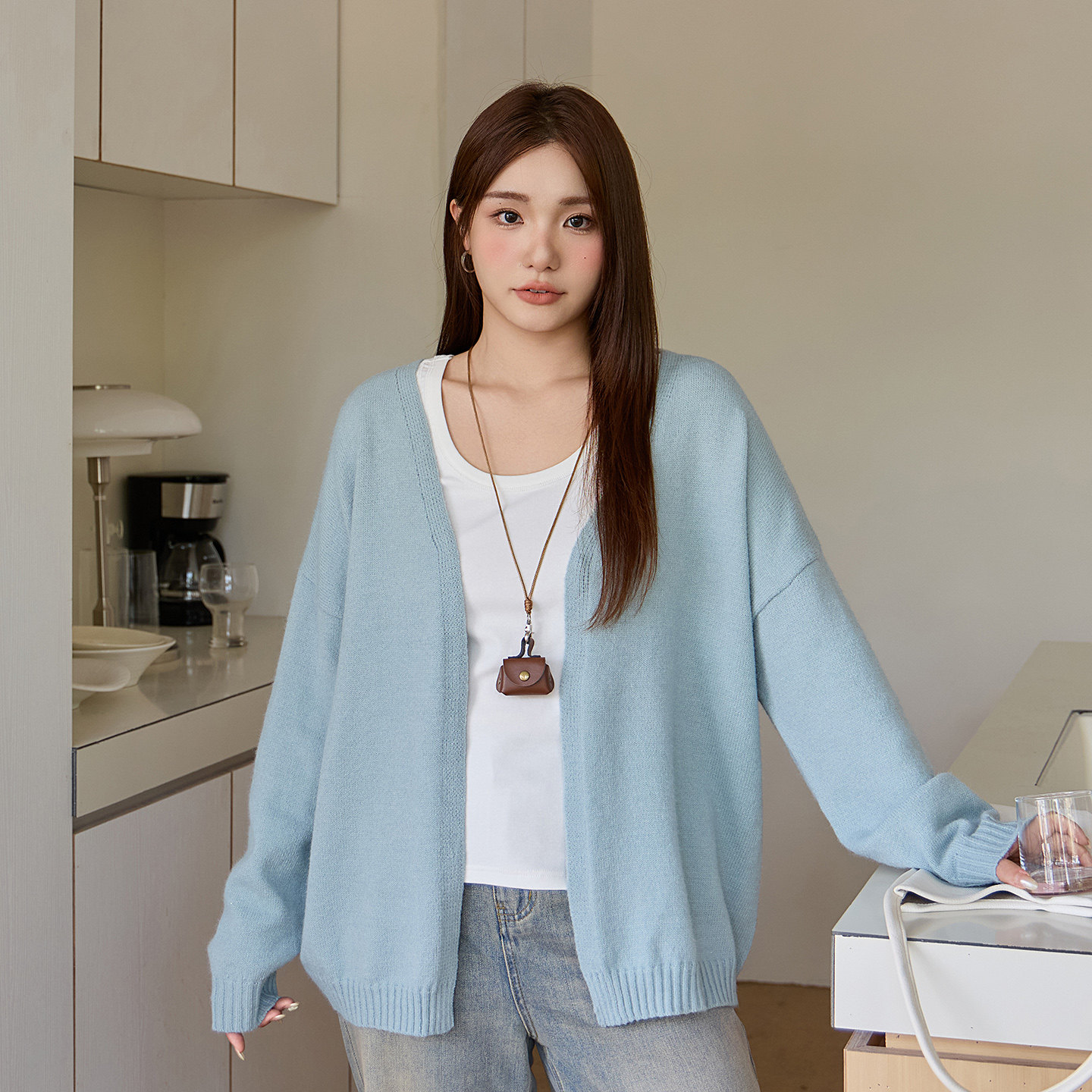 微胖mm慵懒风针织开衫2025秋季新款大码女装宽松显瘦遮肉毛衣外套,女装/女士精品,常规大码外套,淘宝优惠券,粉丝福利购,淘宝优惠卷