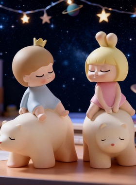 可爱小熊情侣桌面装饰摆件