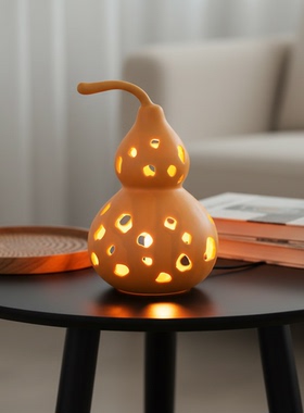 创意镂空葫芦桌面灯具摆件