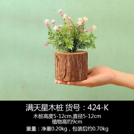 复古创意奶茶店墙上田园风墙面装饰品仿真植物挂饰家居墙饰小挂件