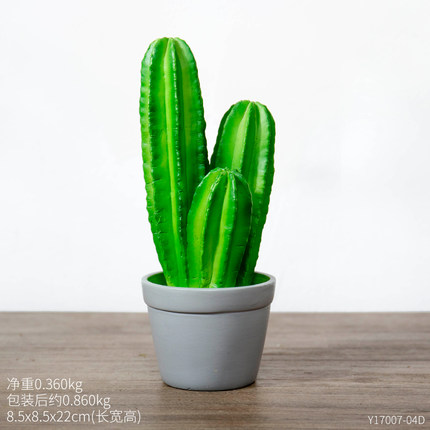 创意仙人掌盆栽小摆设个性房间卧室书桌床头电视柜时尚装饰品摆件