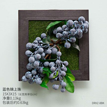 创意仿真花植物挂件餐厅家居墙面装饰品房间客厅卧室墙壁墙上挂饰