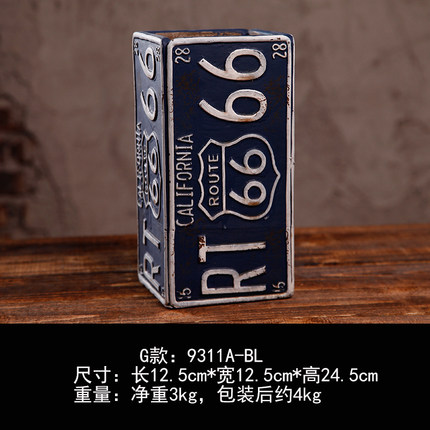 loft工业风水泥花盆创意家居复古桌面小摆件酒吧咖啡馆摆设装饰品