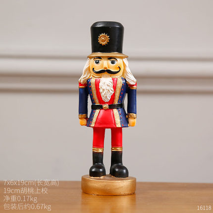 创意木偶酒柜装饰品摆件家居客厅房间书柜电视柜胡桃夹子小工艺品