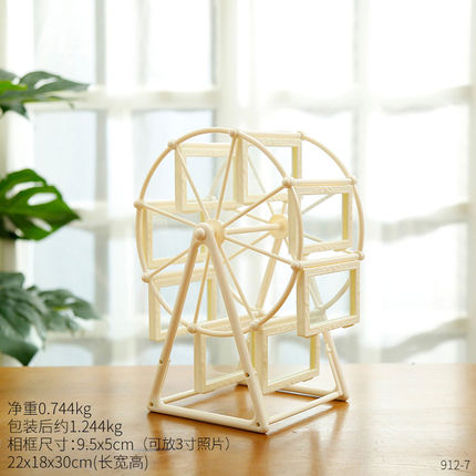 创意欧式摩天轮相框桌面装饰品摆件家居客厅房间卧室电视柜小摆设